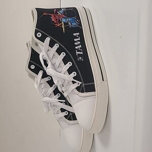 Tama Animal NWOT Black & White High-Top Sneakers Men's 8.5-9 Or Women's 10.5-11